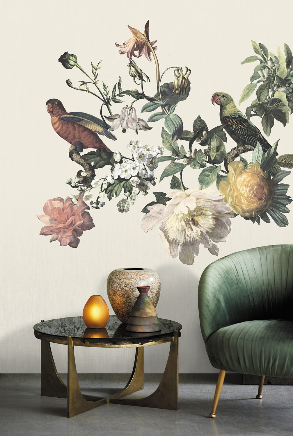 Wandbild Big Birds - Cream