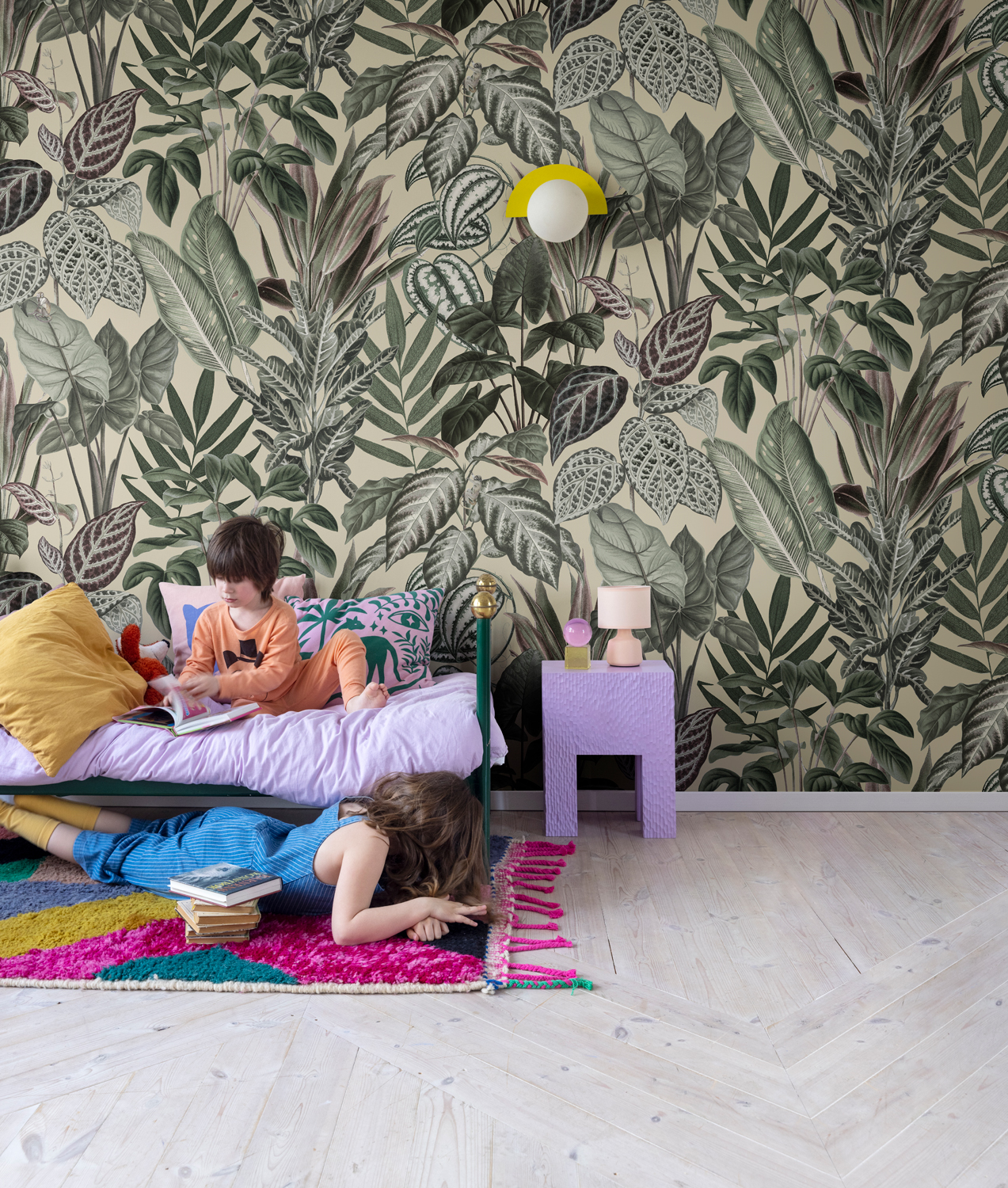 Wandbild Mischievous Monkeys - Sunshine