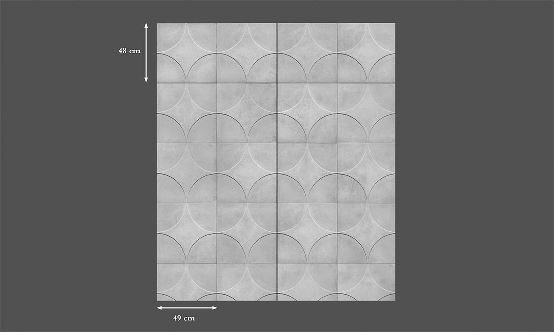 Tapete NLXL Moulded Circle - NDE-01