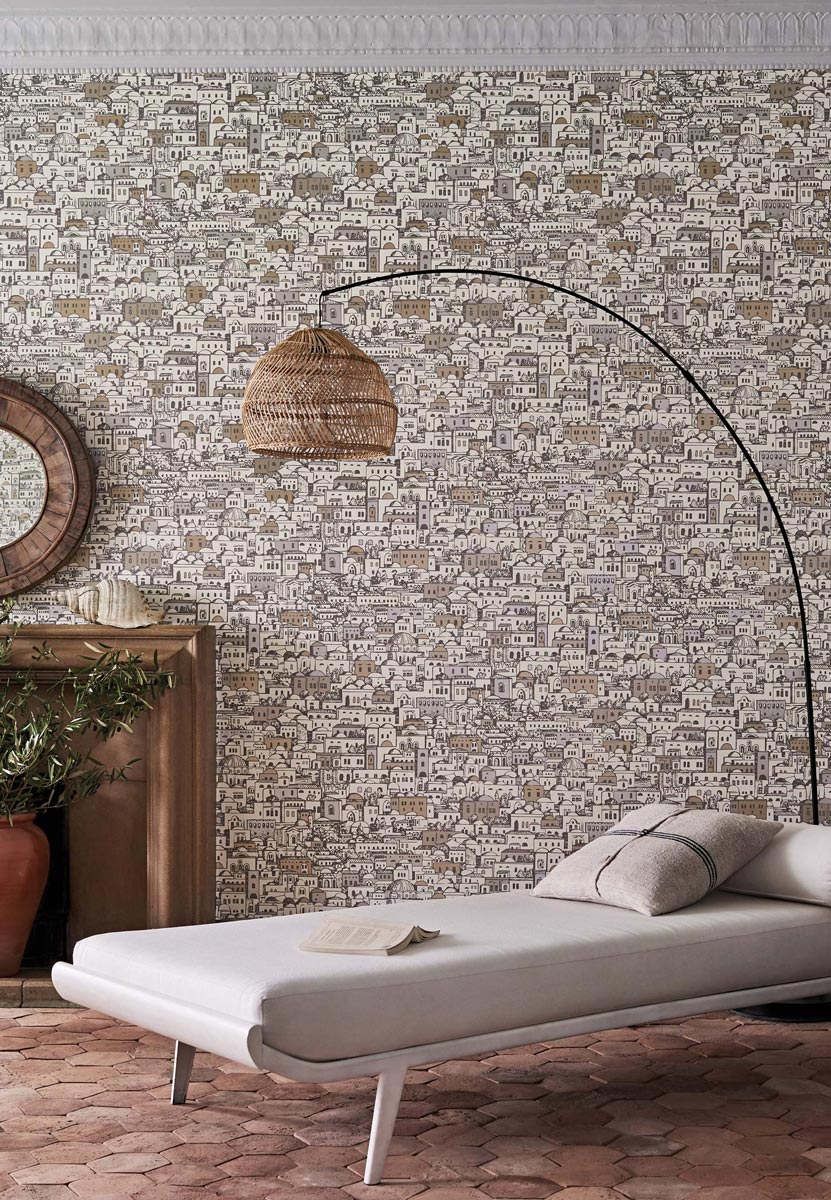 Tapete Mediterranea - Parchment and Gilver