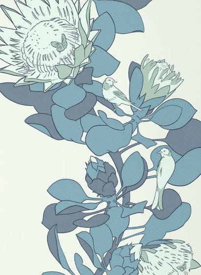 Tapete Protea Trail - Blues Blue