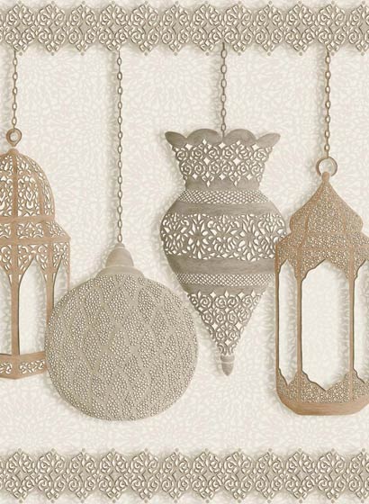 Bordüre Fez - Gilver/ Parchment