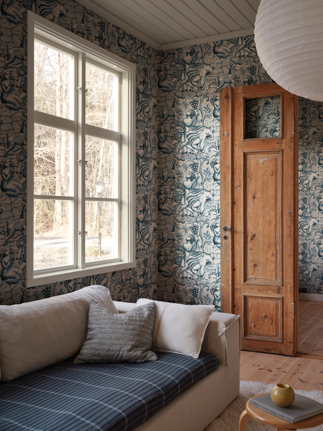 Wandbild Baccus - Blue