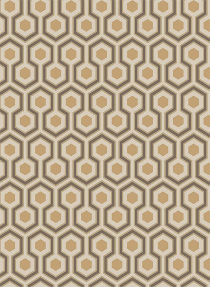 Tapete Hicks Hexagon - gold/ taupe