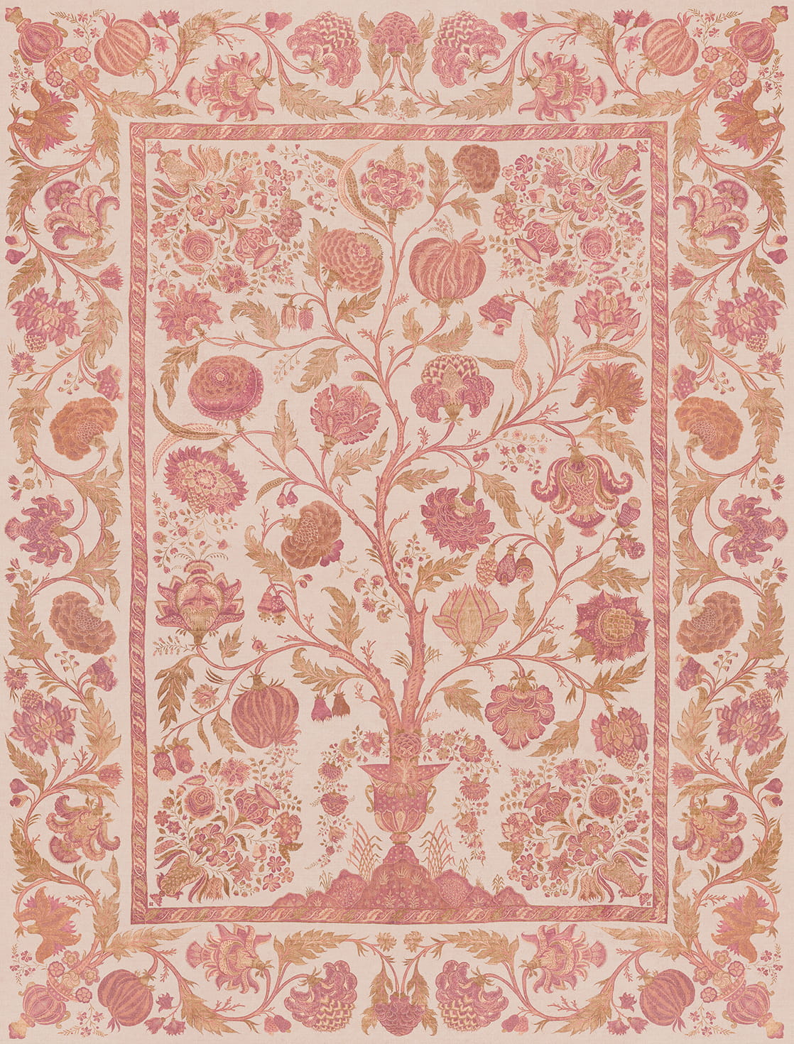 Wandbild Tree of Life - Old Pink