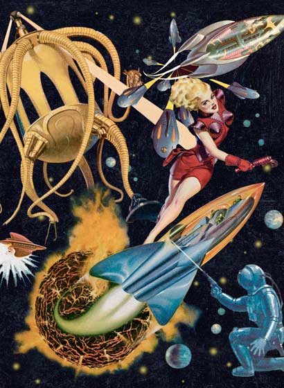 Tapete Sci-Fi Pulp - WP20064