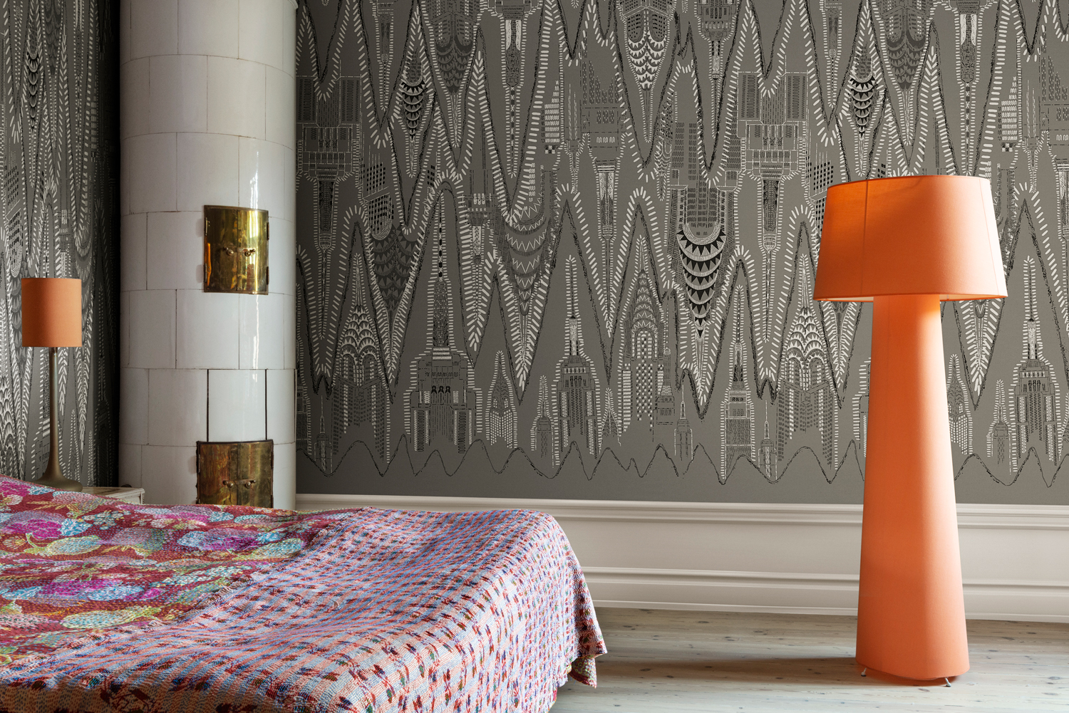 Wandbild Manhattan - Graphite