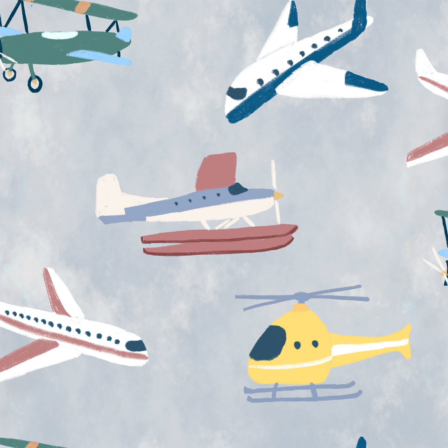 Tapete Draft Planes - Cloud