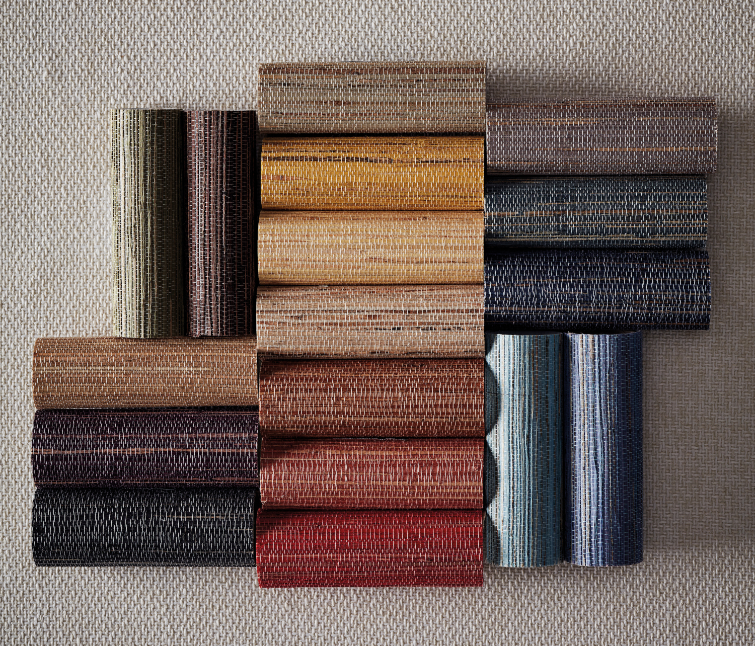 Papier peint Kanoko Grasscloth 2 - Lagoon