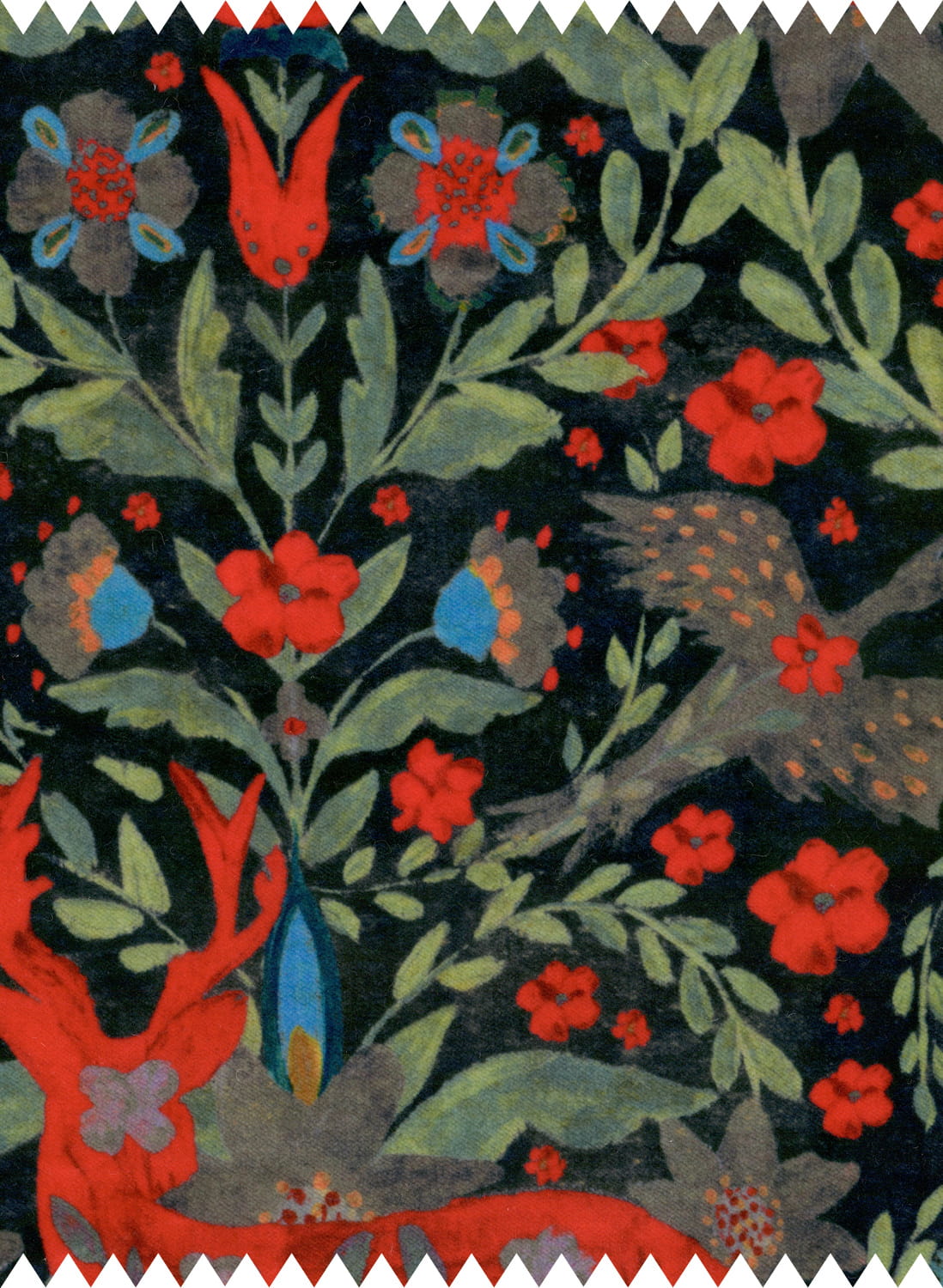 Fabric Der König Black - Velvet