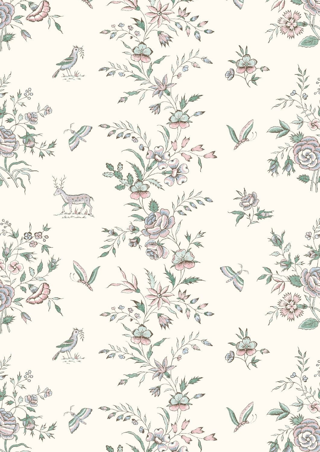 Tapete Fleurie - Peppermint Rose