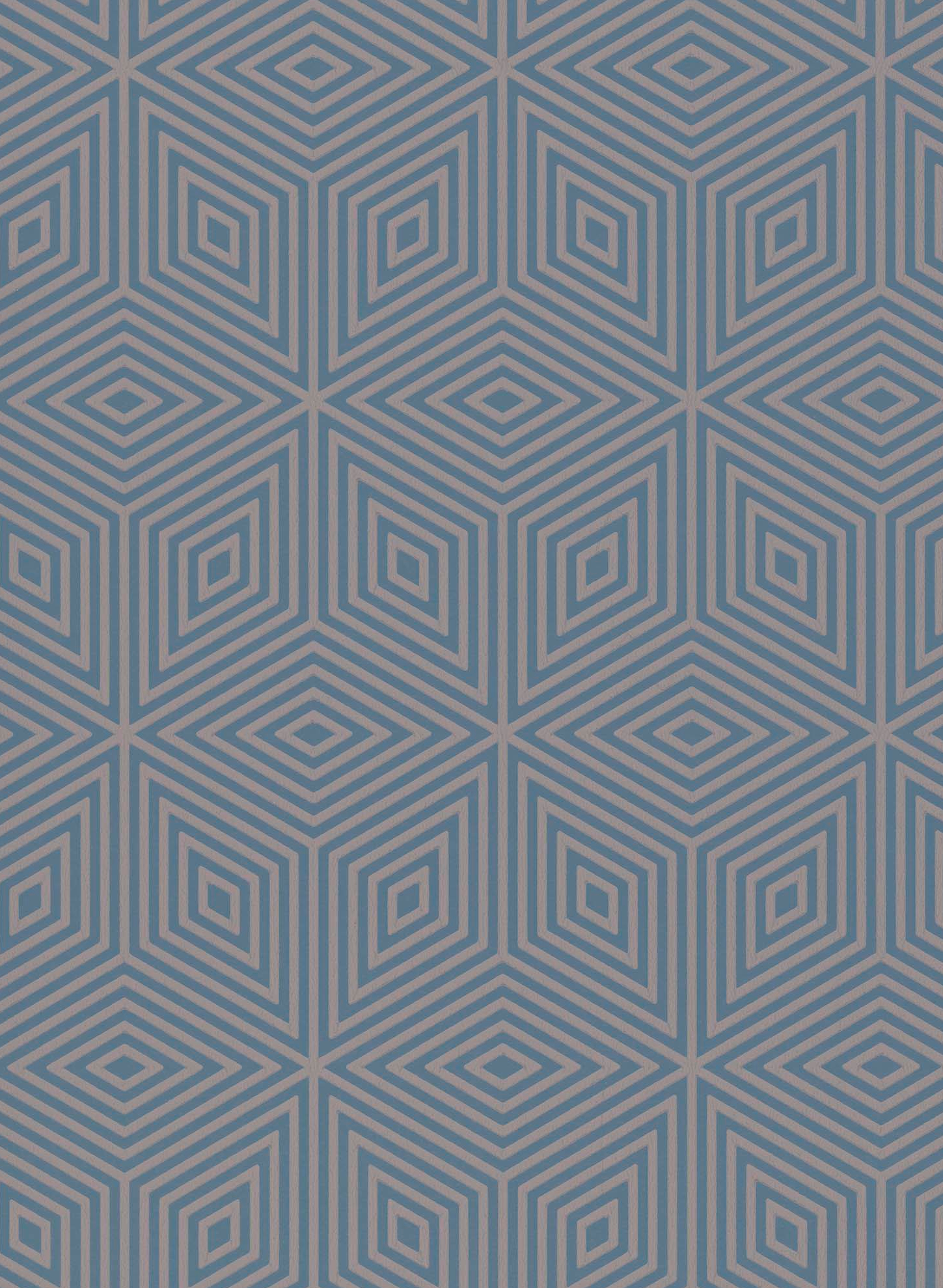 Tapete Marquetry Tile - Blue Blood