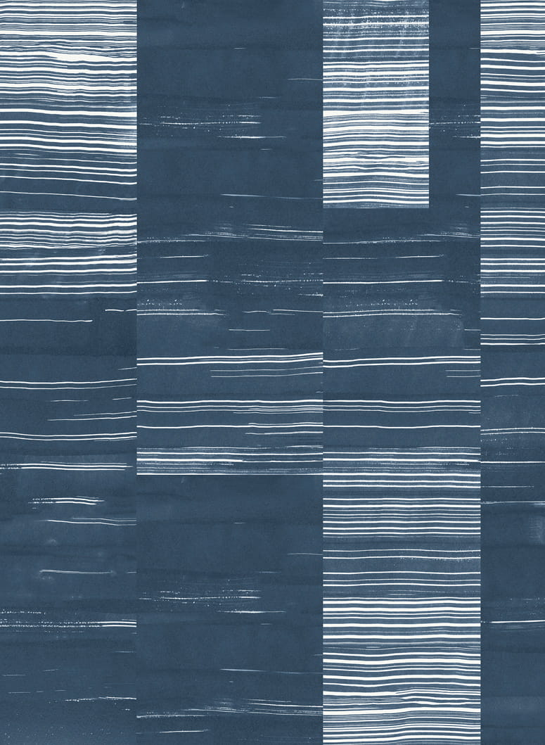Wandbild Earth Layers - Sapphire