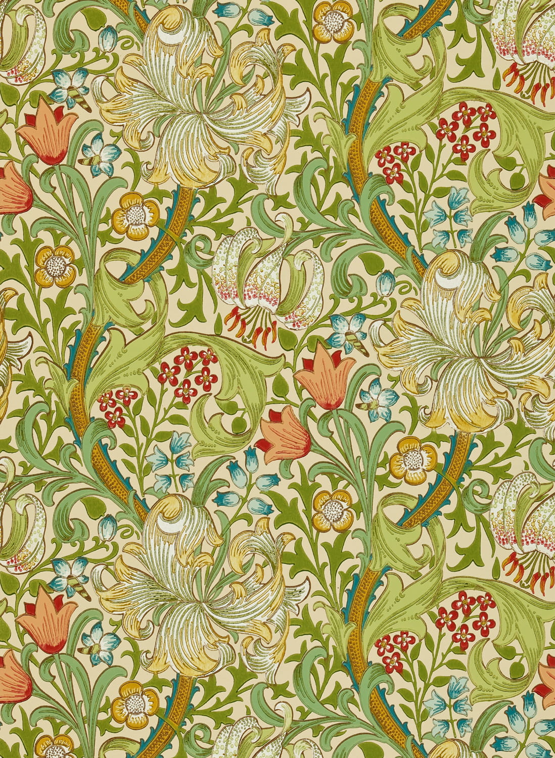 Tapete Golden Lily - Pale Biscuit