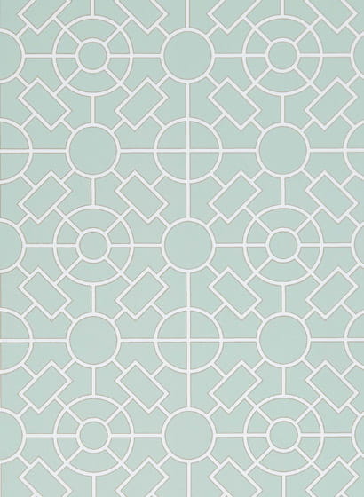 Tapete Knot Garden - Eau de Nil/ Ivory