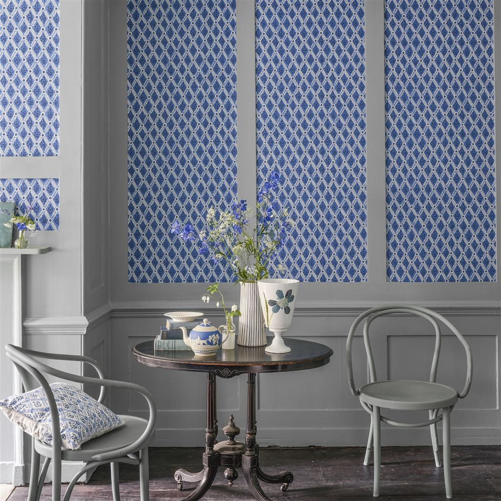 Tapete St John Street Trellis - Ink