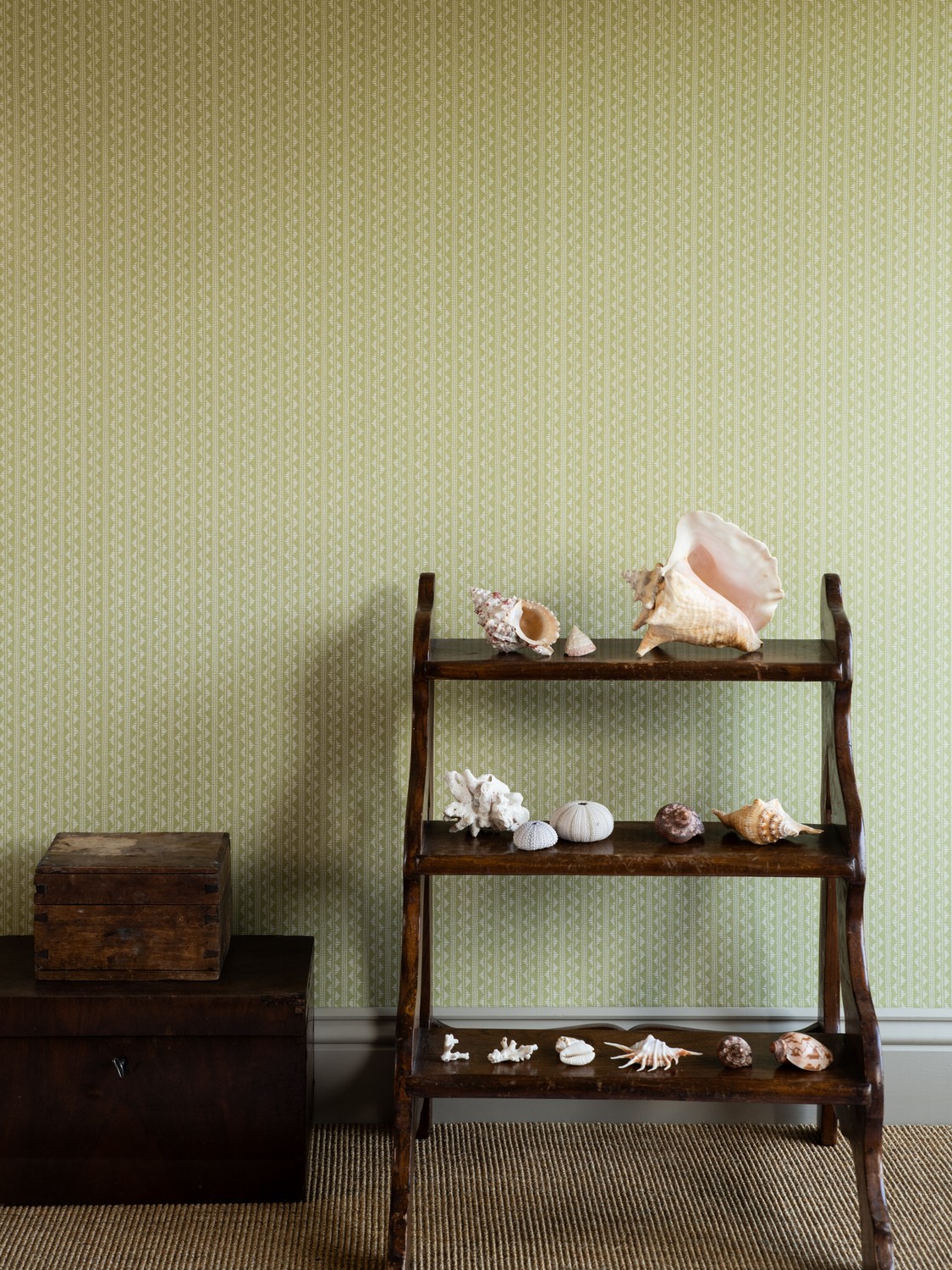 Wallpaper Zigzag - Dusty Lemon