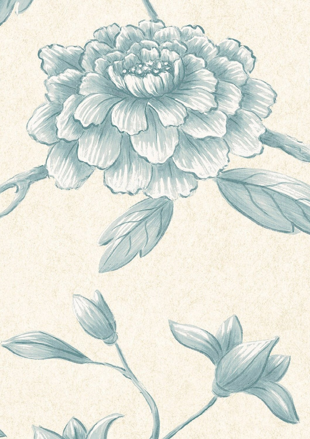 Wallpaper Jasper Peony - Aqua