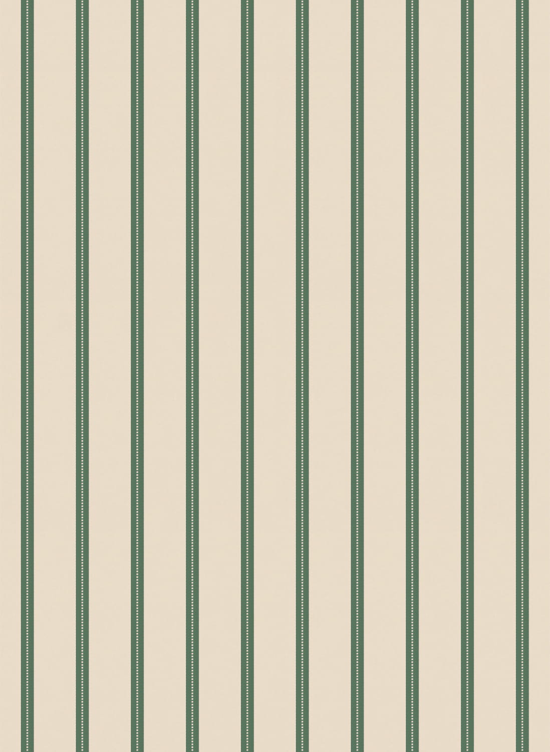 Tapete Ribbon / Lintjes - Green on Cream / Groen op Crème