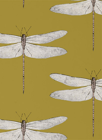 Tapete Demoiselle - Ochre/ Grape