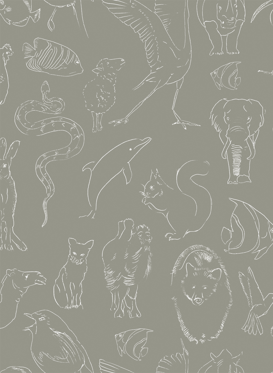 Tapete Zoology - Stone