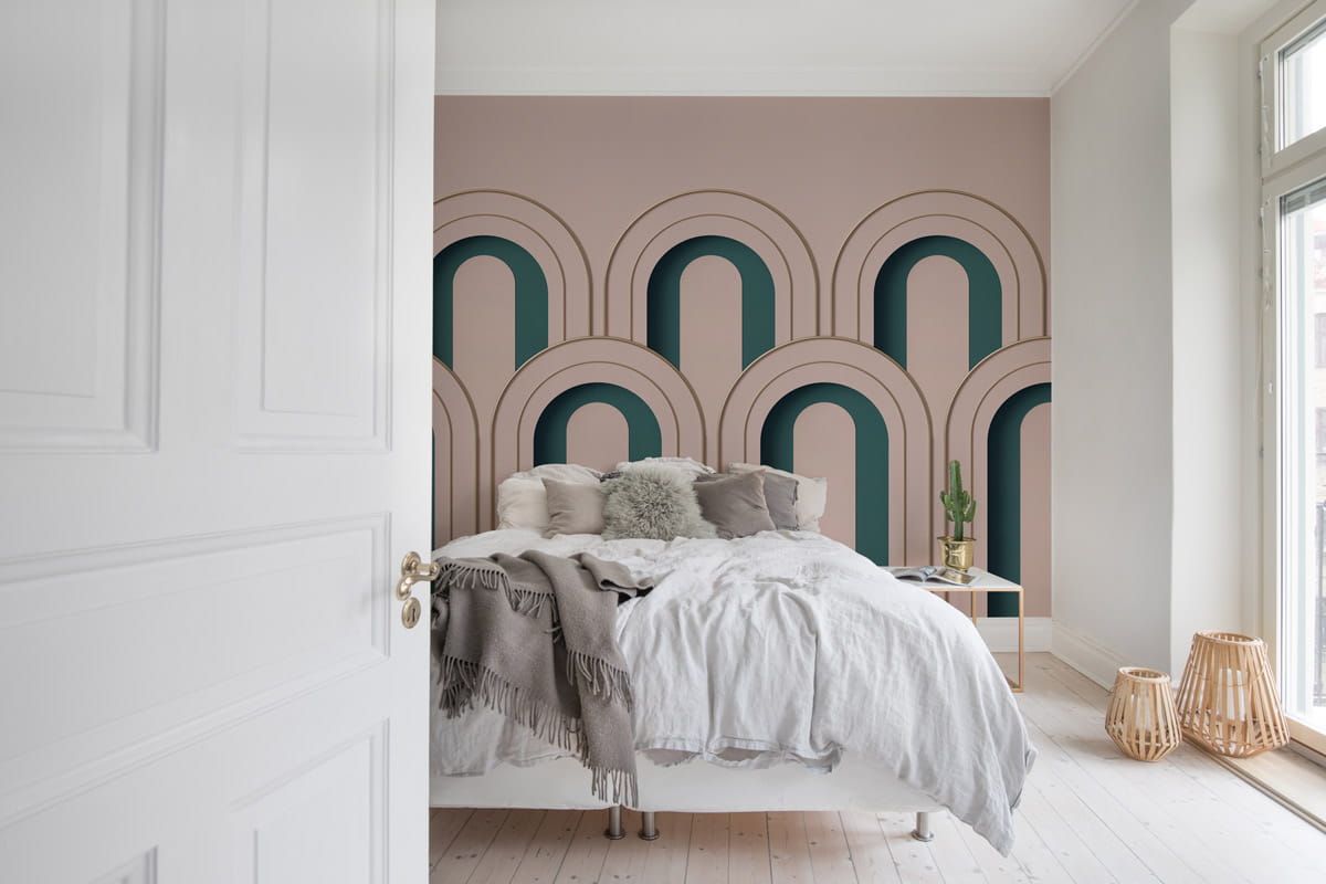 Wandbild Arch Deco - Pink