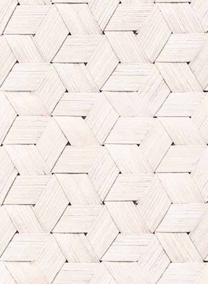 Wandbild Birch Bark Braids - White