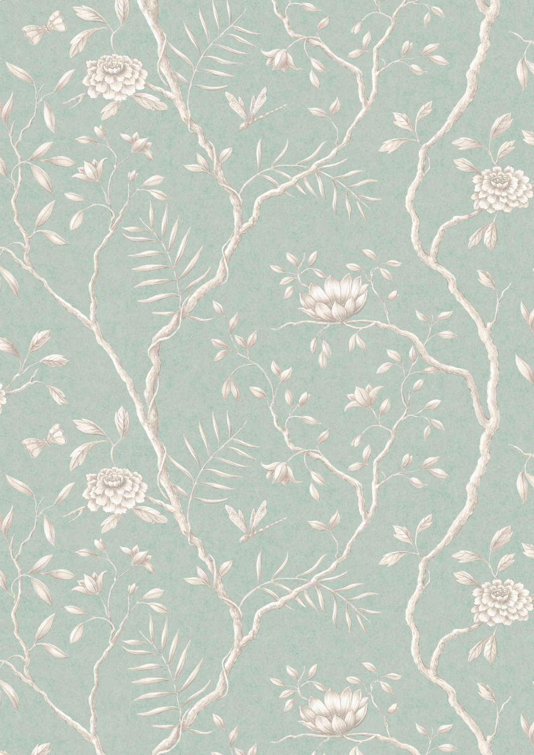 Wallpaper Jasper Peony - Green Glaze