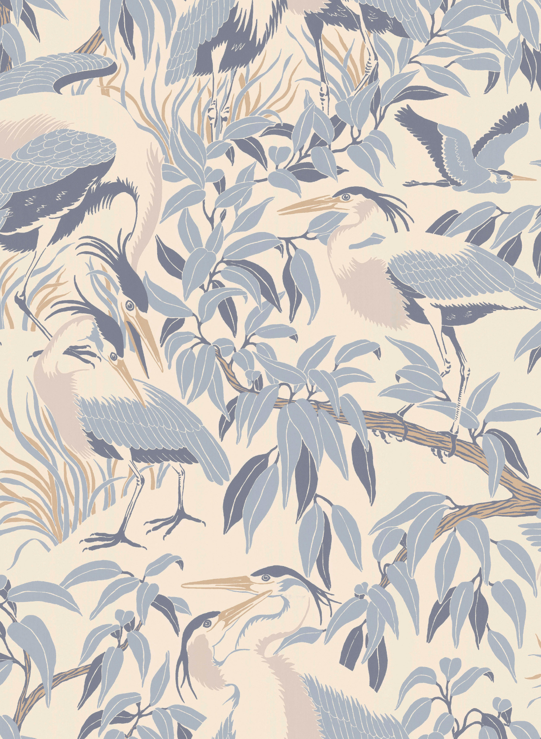 Tapete Herons - Washed Denim