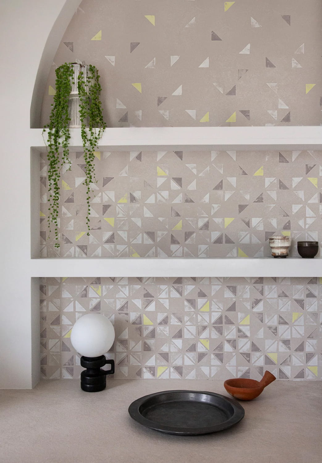 Wandbild Tangram Terracotta Jaune - Panel A