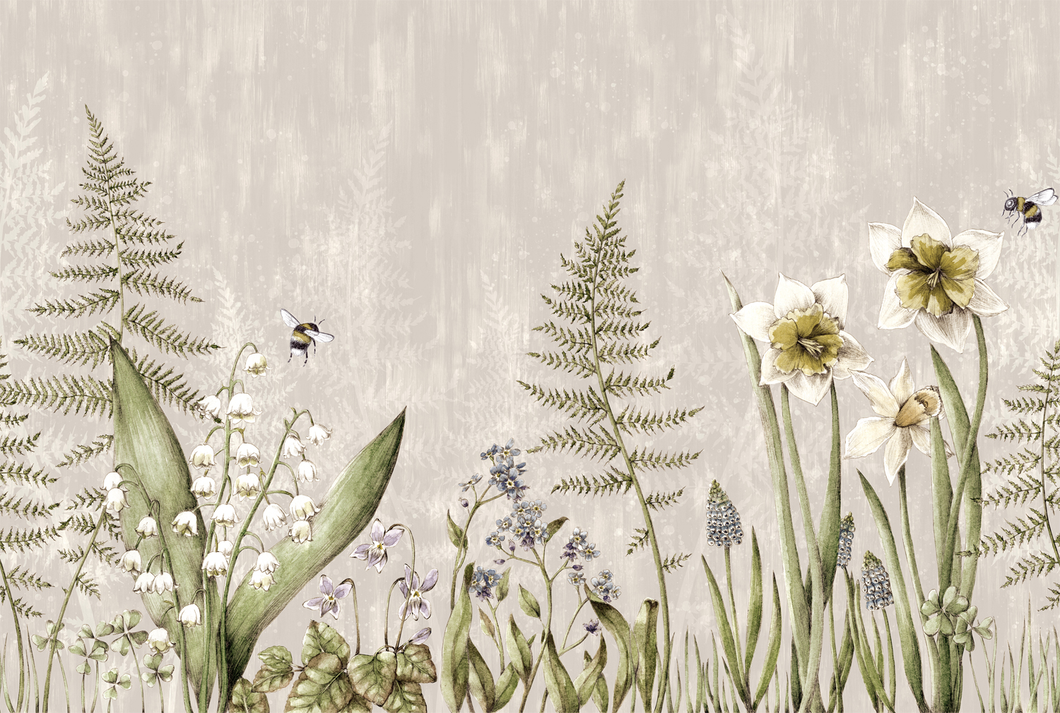 Wandbild Bumblebee - Sand