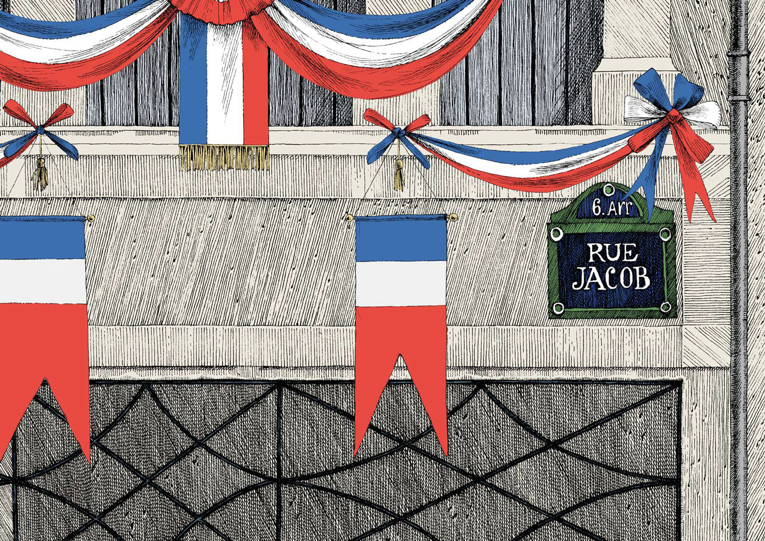 Tapete Rue Jacob - Rue Jacob en Fête