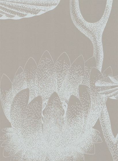 Tapete Lily - Chalk on Taupe
