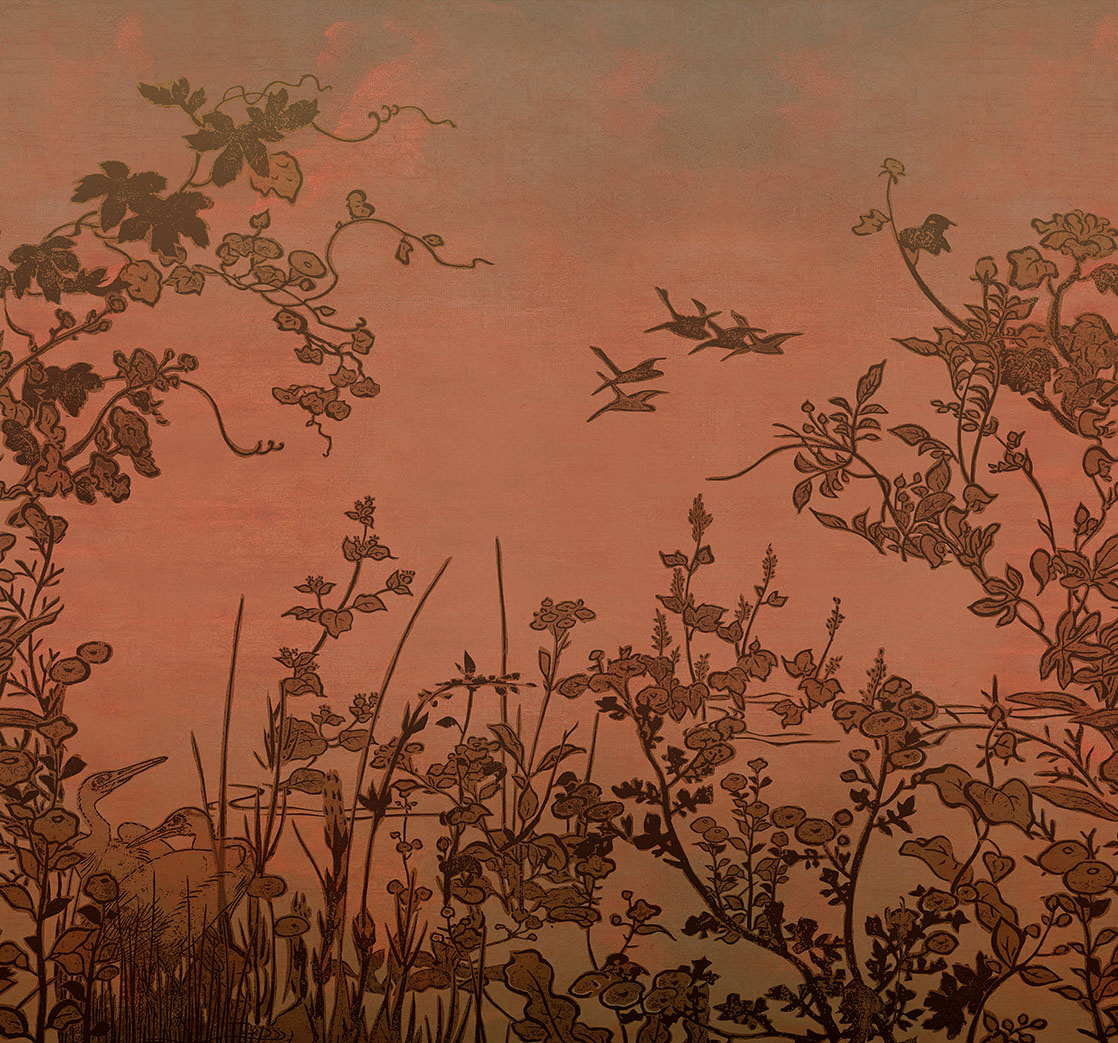 Wandbild Cranes at Dawn - 333472