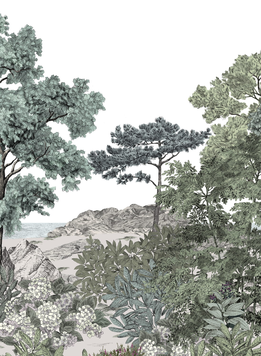 Wandbild Foret de Bretagne Naturel - Naturel – Bahnen 4/5/6