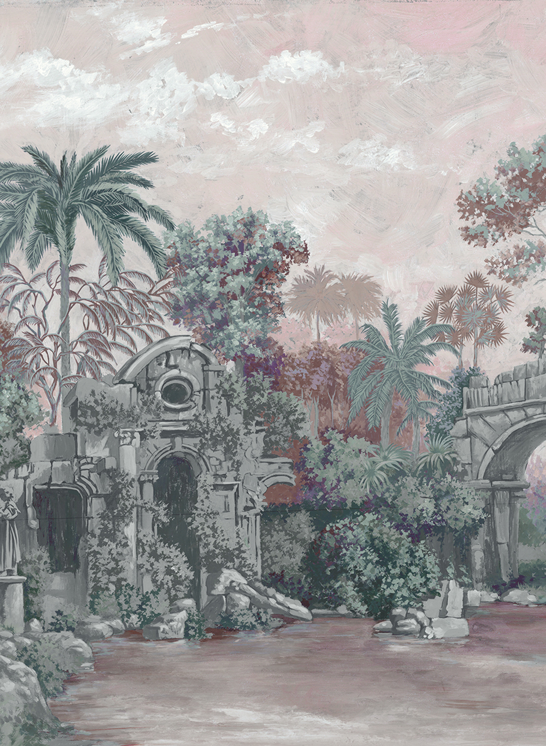 Wandbild Colonial - Pink