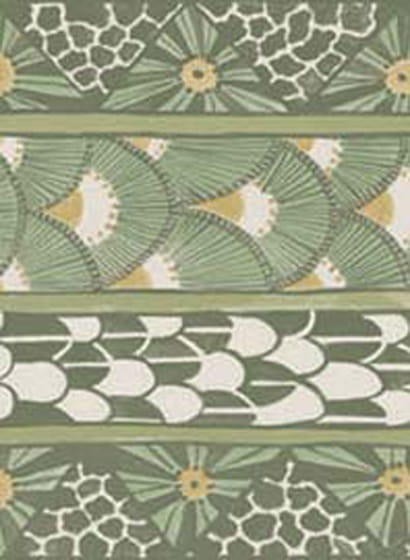 Tapete Ardmore Border - Olive