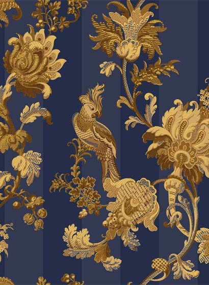 Tapete Zerzura - Royal Blue & Gold