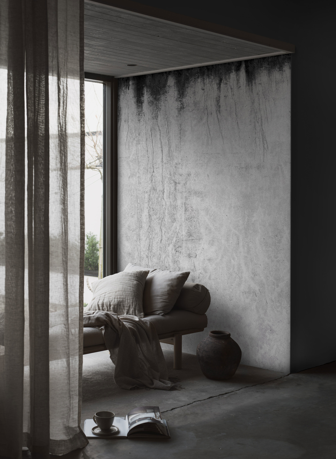 Wandbild Dark Concrete