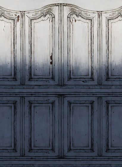 Tapete Parisian Panels - Dip Dye Blue