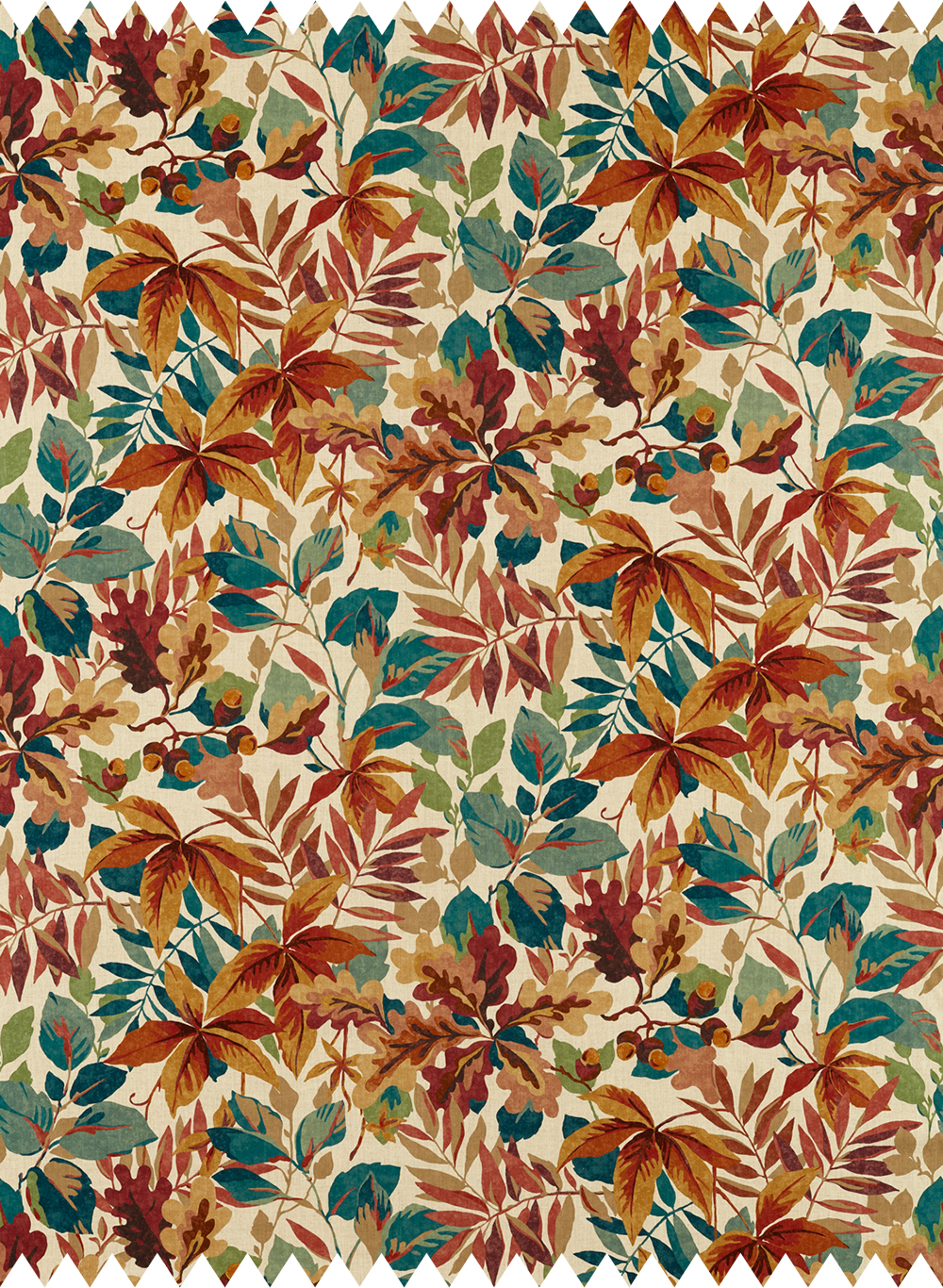 Stoff Robins Wood - Russet