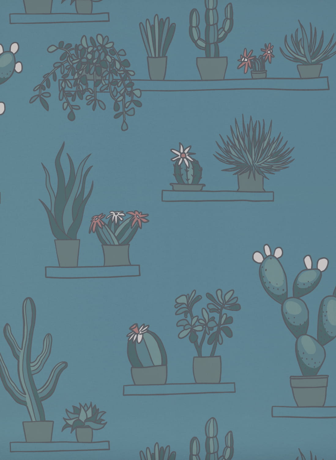 Tapete Mr Straw's Greenhouse - Air Force Blue