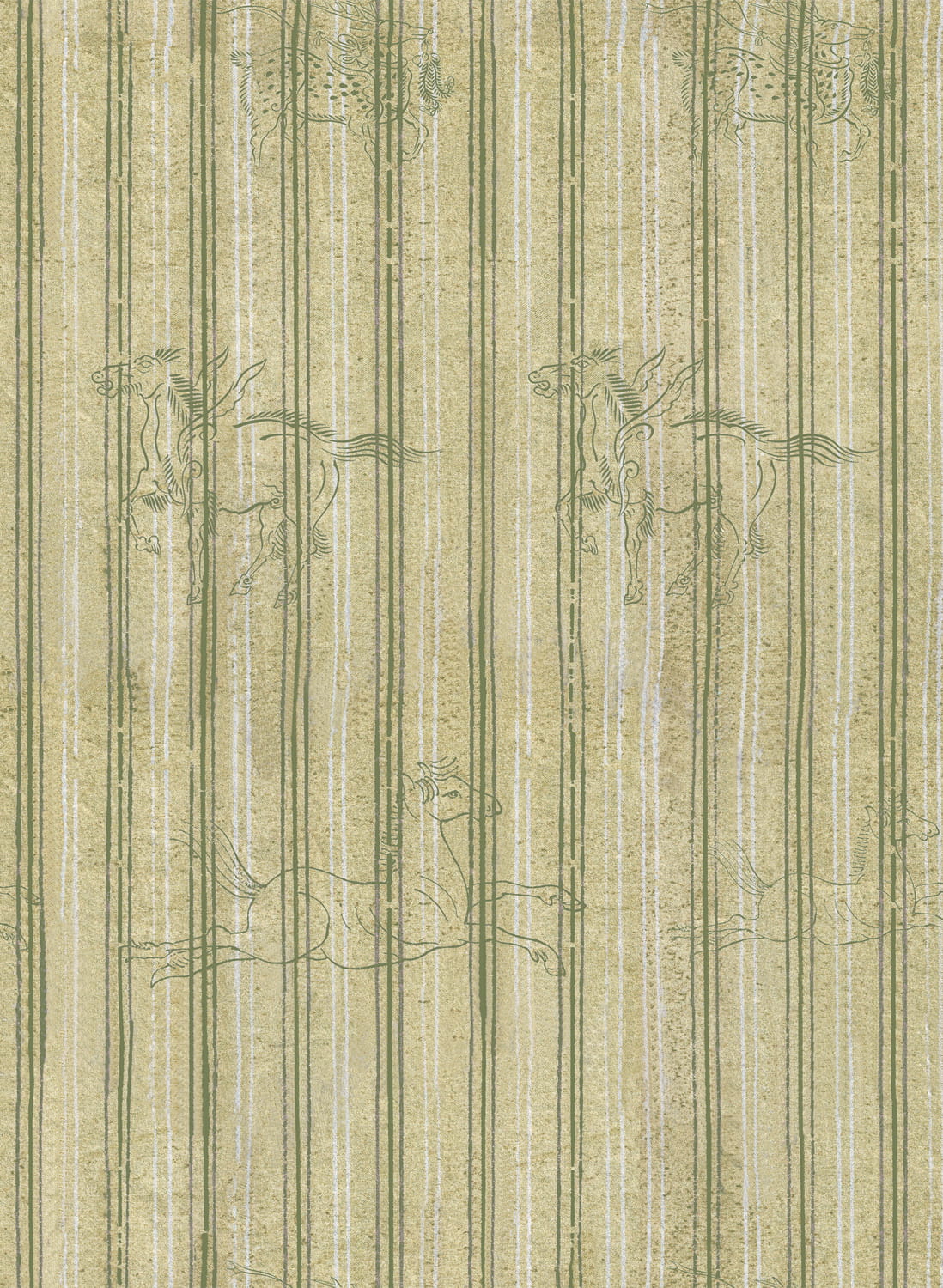 Tapete A Fable - Alabaster/  Green/ White