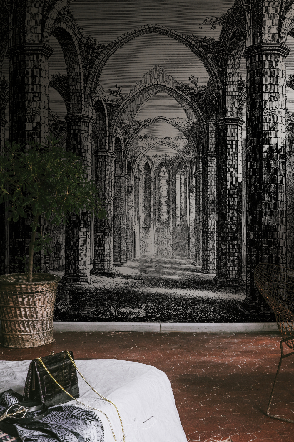 Wandbild Gothic Arches - Vintage