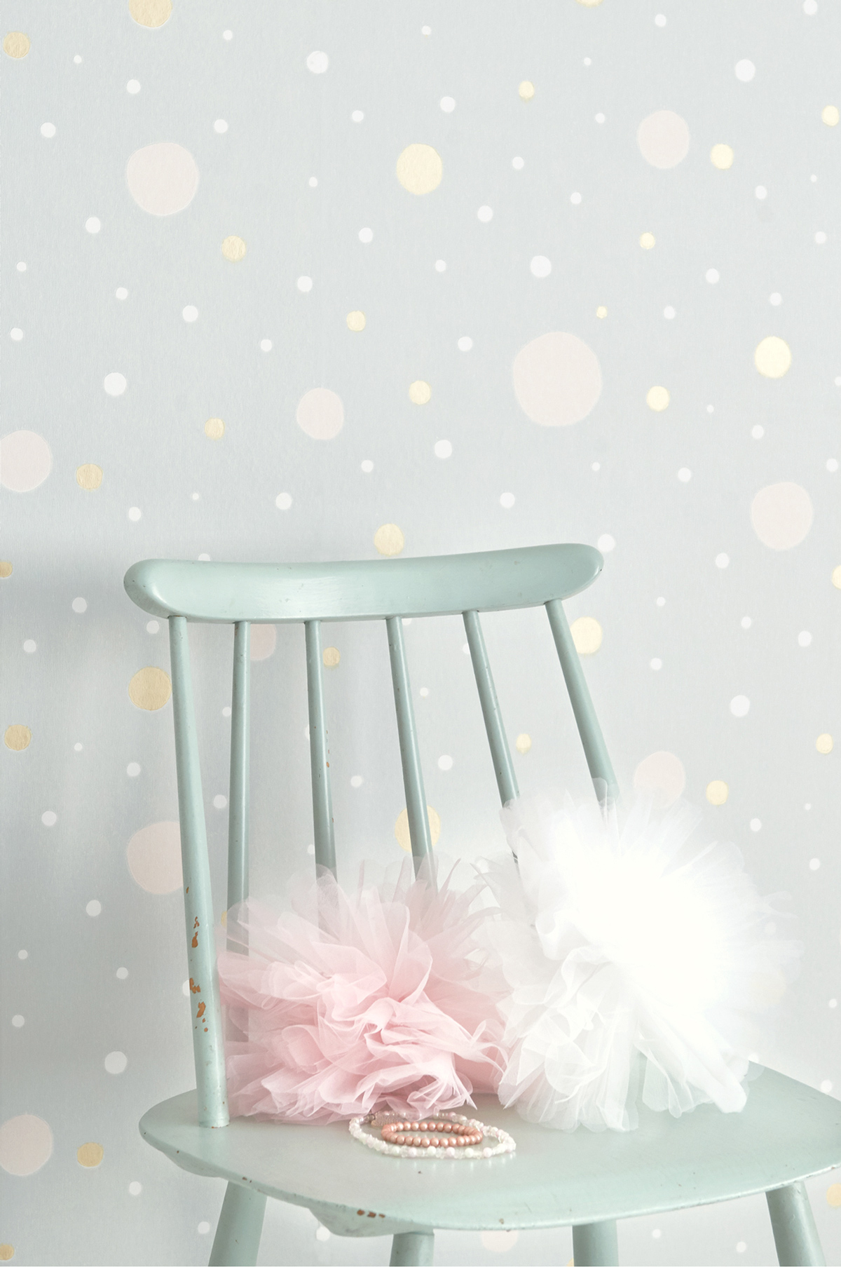 Tapete Confetti - Soft Grey/ Light Pink/ Gold/ Cream White