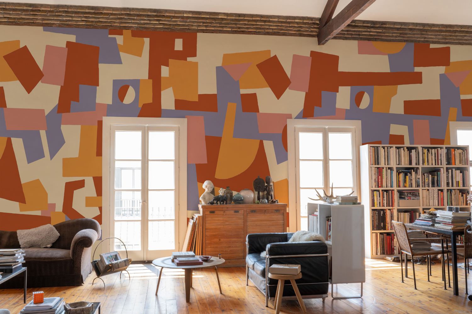 Wandbild Cubic Experience - Orange