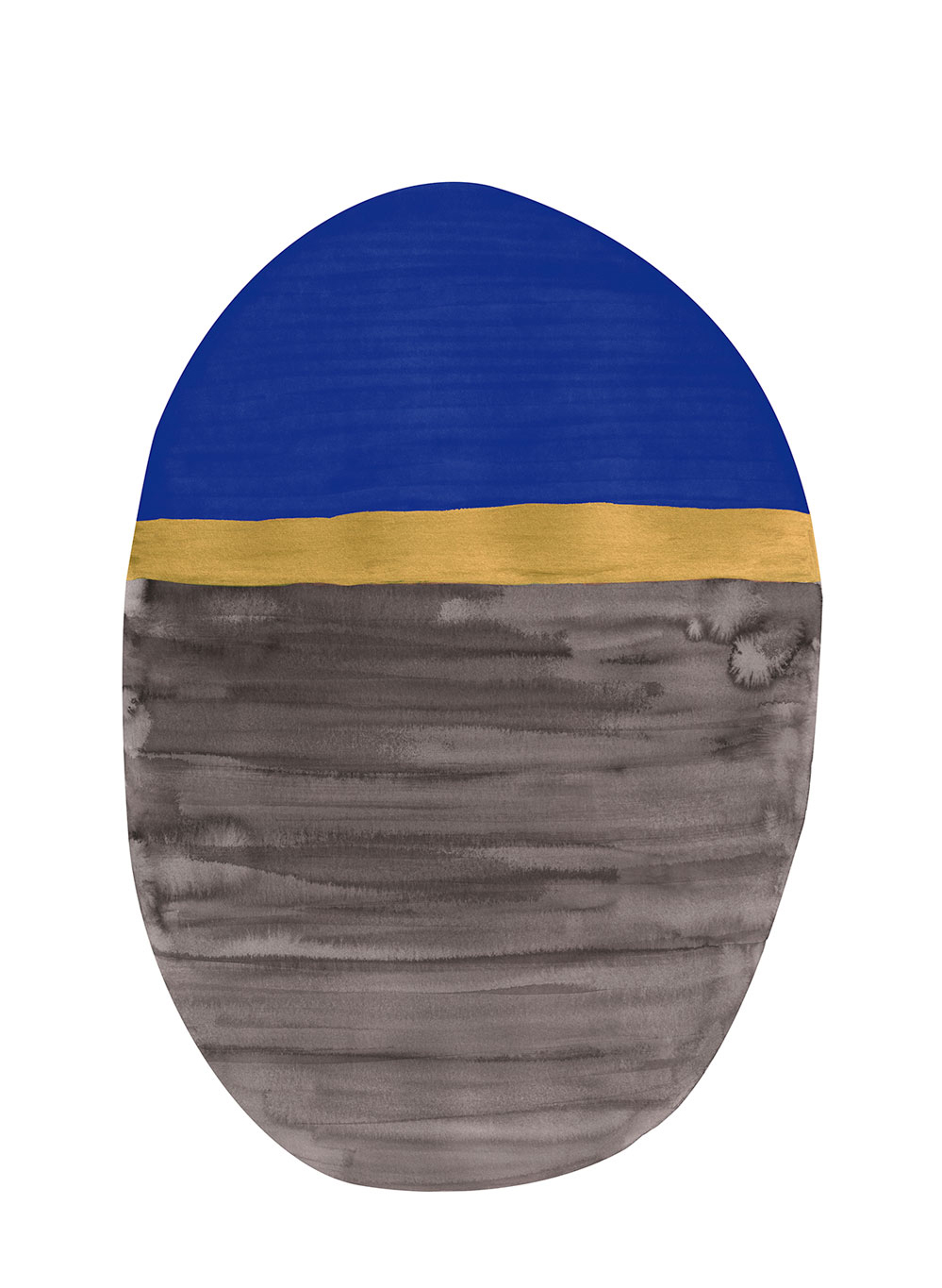 Wandbild Totem - Cobalt