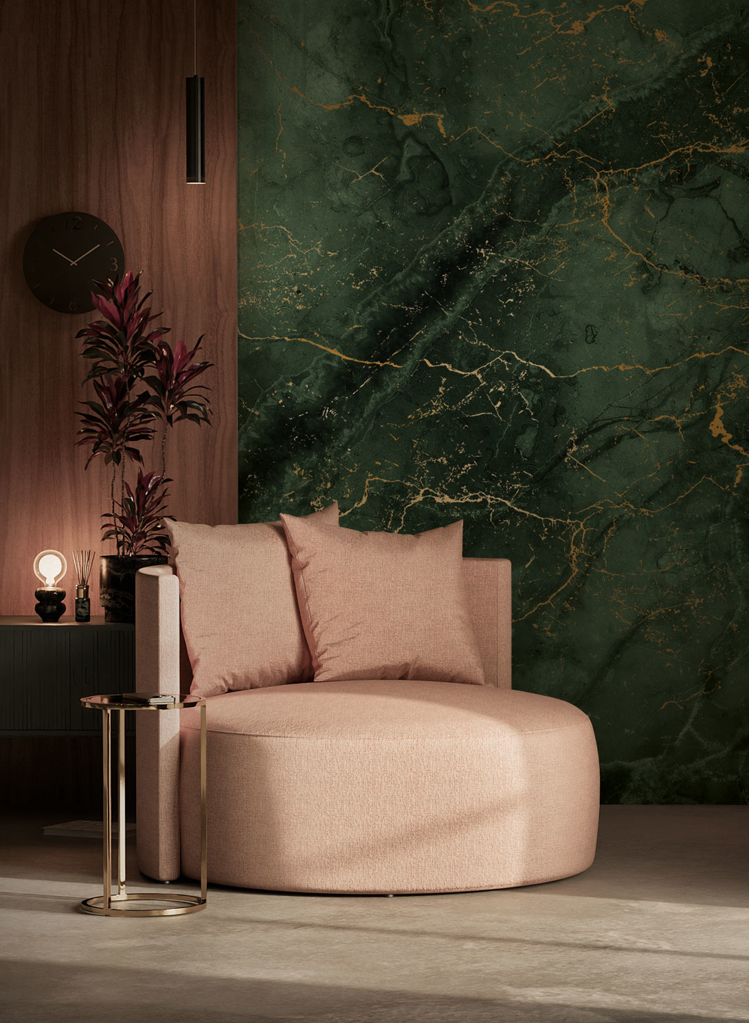 Wandbild Marble Green Uyterlinde