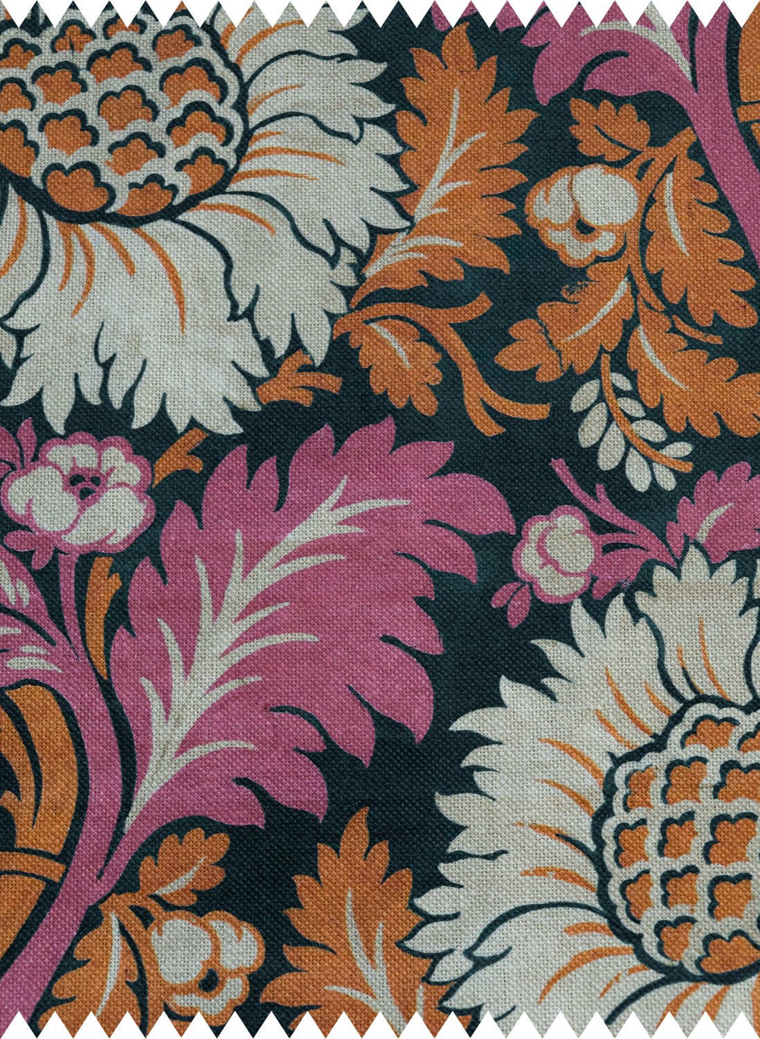 Stoff Chinese Damask - Coral