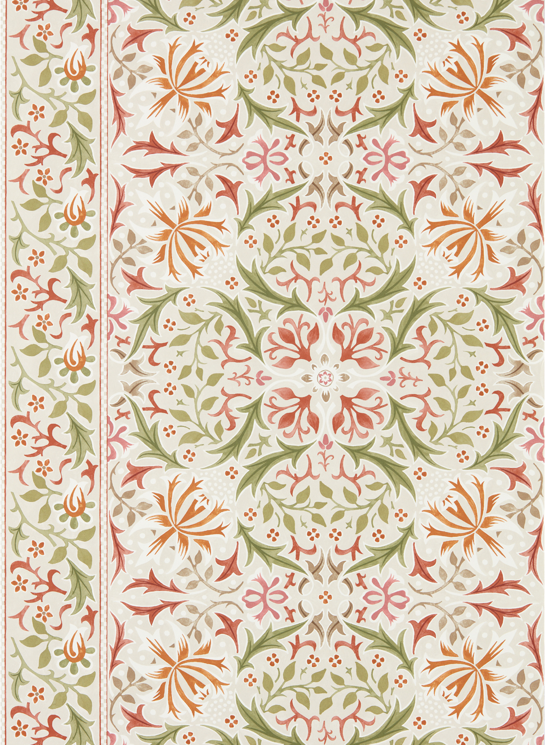 Tapete Walthamstow - Rose/ Nettle